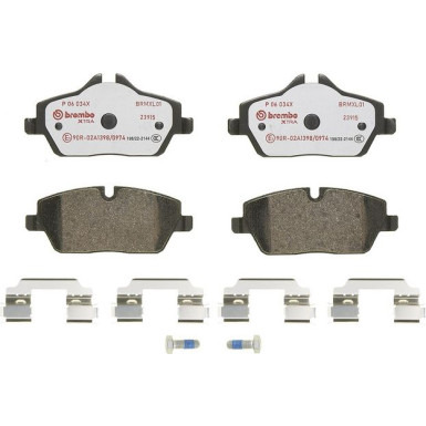 BREMBO Bremsklötze Xtra VA BMW 1, 2 MINI Cabriolet 05 XTRA LINE P 06 034X BREMBO Bremsklötze Xtra VA BMW 1, 2 MINI Cabriolet 05 XTRA LINE P 06 034X