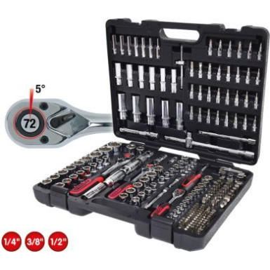 KS TOOLS Satz Steckschlüssel 1/4 + 3/8 + 1/2 CHROMEplus, 195-teilig 918.0795 KS TOOLS Satz Steckschlüssel 1/4 + 3/8 + 1/2 CHROMEplus, 195-teilig 918.0795