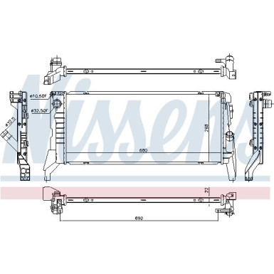 Wasserkühler PKW Mini F55-F56 13 FIRST FIT 69711