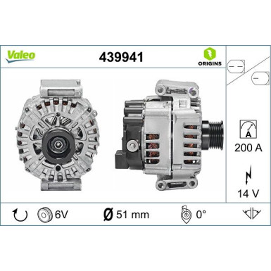 VALEO Generator 439941 VALEO Generator 439941