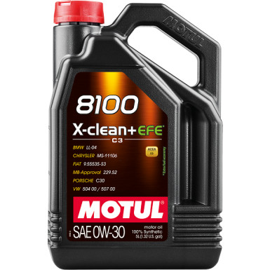 MOTUL Motoröl 111678 8100 X-CLEAN+ EFE 0W-30 MOTUL Motoröl 111678 8100 X-CLEAN+ EFE 0W-30