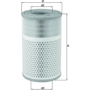 MAHLE Luftfilter LX 2079 MAHLE Luftfilter LX 2079