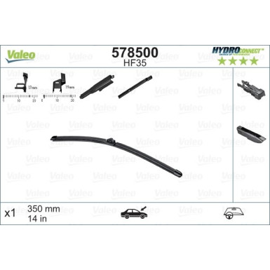 VALEO HydroConnect Front LHD 35cm 578500 VALEO HydroConnect Front LHD 35cm 578500