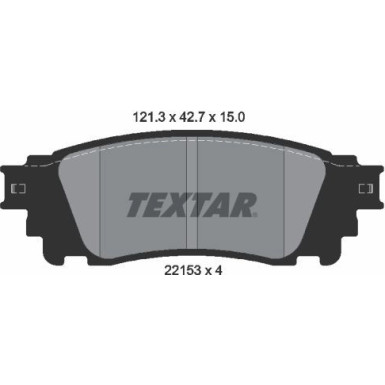 Bremsbelagsatz Lexus T. Nx 2.0-2.5 14 2215301 Bremsbelagsatz Lexus T. Nx 2.0-2.5 14 2215301