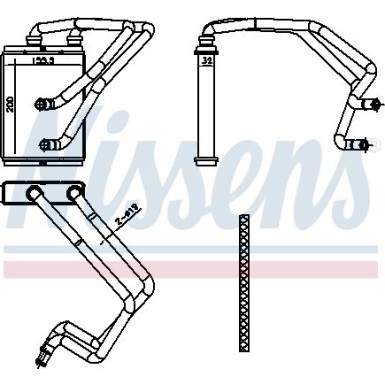 Heizkühler PKW Nissan X-Trail 2.0i 01 FIRST FIT 707174