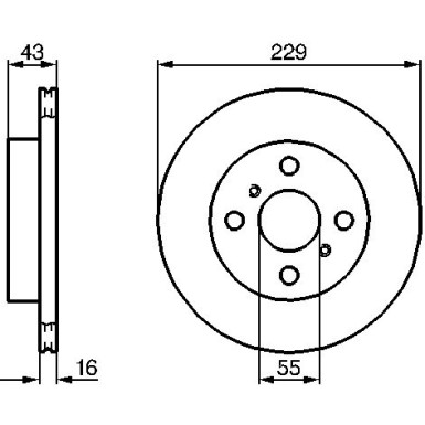 Bremsscheibe VA 0 986 478 491 Bremsscheibe VA 0 986 478 491