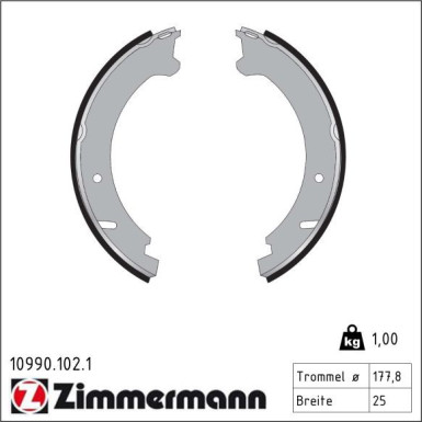 ZIMMERMANN Bremsbacken 10990.102.1 ZIMMERMANN Bremsbacken 10990.102.1