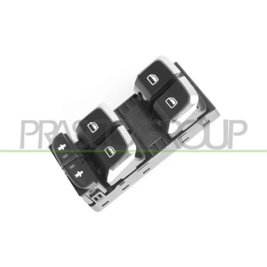 SCHALTER FENSTERHEBER L V 4xFH SCHW/CHR AUDI A6 11,10-9,18/A7-10-18/Q3 6,11-6,18 10-PIN AD038WS04