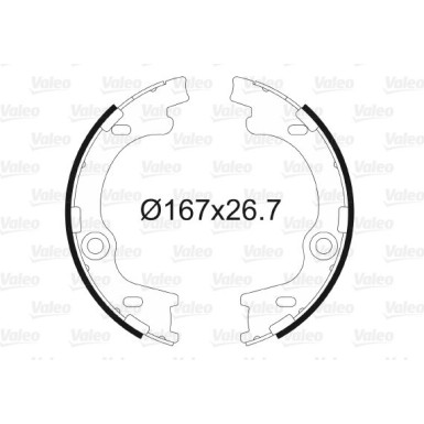 VALEO Bremsbacken 564186 VALEO Bremsbacken 564186
