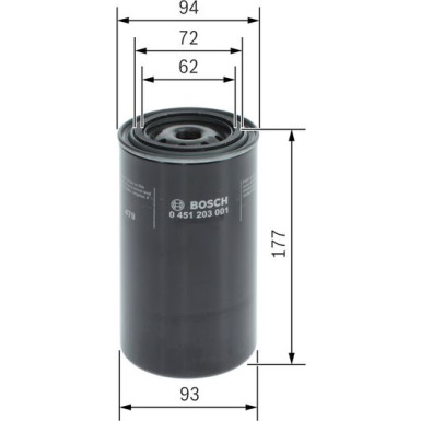 Ölfilter 0 451 203 001 Ölfilter 0 451 203 001