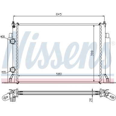 Wasserkühler PKW 61885A