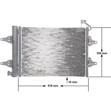 Kondensator, Klimaanlage AC 359 000S Kondensator, Klimaanlage AC 359 000S