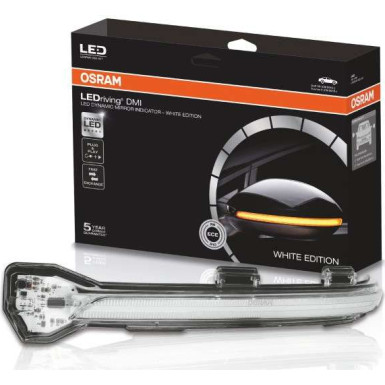 Osram LEDRiving® Dynamische LED Spiegelblinker Audi A4 B9, Audi A5 F5 - White Edition LEDriving® Dynamic Mirror Indicator for Audi A4 B9 LEDDMI 8W0 WT