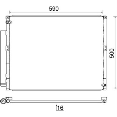 Kondensator, Klimaanlage AC 836 000S Kondensator, Klimaanlage AC 836 000S