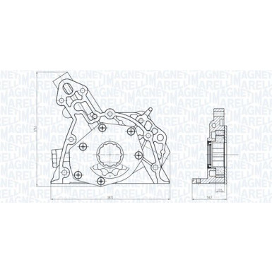 MAGNETI MARELLI Ölpumpe 351516000143 MAGNETI MARELLI Ölpumpe 351516000143