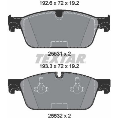 Bremsbelagsatz Db P. W166/X166 Gl/Ml 11 2553101 Bremsbelagsatz Db P. W166/X166 Gl/Ml 11 2553101