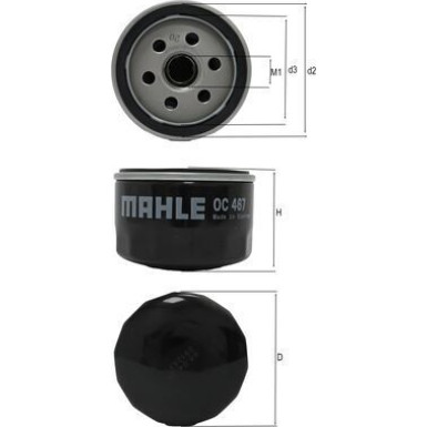 MAHLE Ölfilter OC 467 MAHLE Ölfilter OC 467
