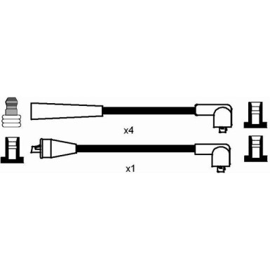 RC-LC1201 NGK - Zündkabelsatz LANCIA Thema 84-87 5408