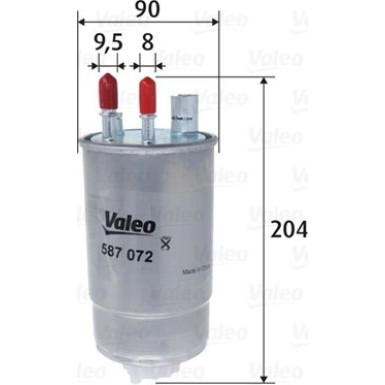 VALEO Kraftstofffilter 587072