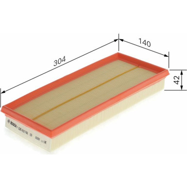 Luftfiltereinsatz F 026 400 746 Luftfiltereinsatz F 026 400 746