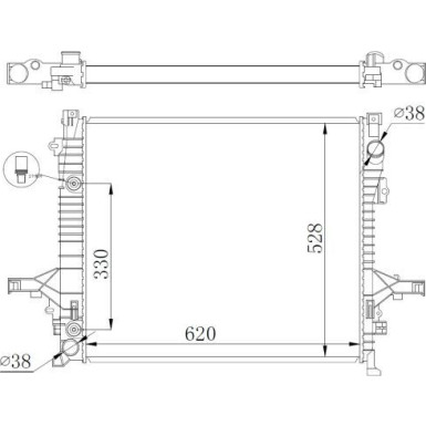 Kühler, Motorkühlung 550019
