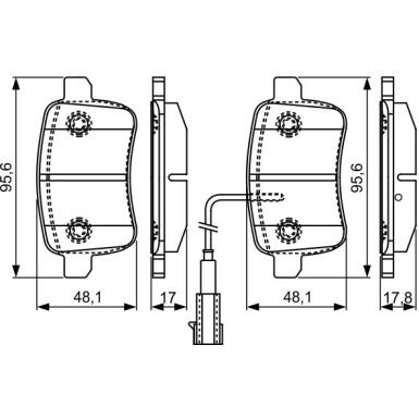 Bremsbelag 0 986 495 305 Bremsbelag 0 986 495 305