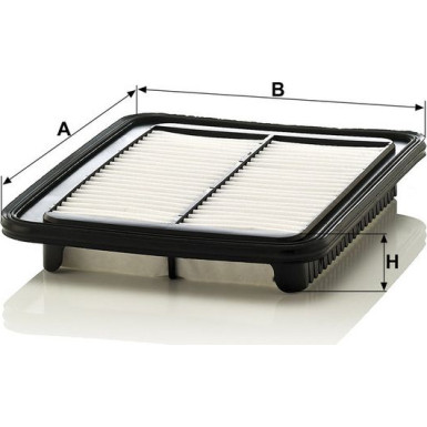 Mann & Hummel Luftfilter PKW Hyundai i10 1,1 C 24 010