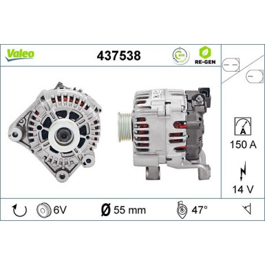 VALEO Generator 437538 VALEO RE-GEN AT VALEO Generator 437538 VALEO RE-GEN AT