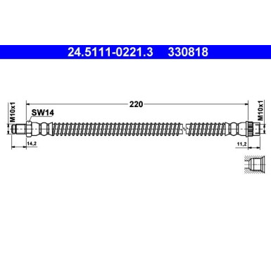 Bremsschlauch 24.5111-0221.3