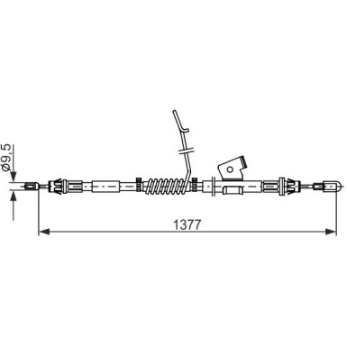 Handbremsseil li 1987482672 Handbremsseil li 1987482672