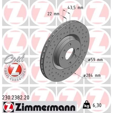 40 481 100 Bremsscheibe VA 230.2382.20