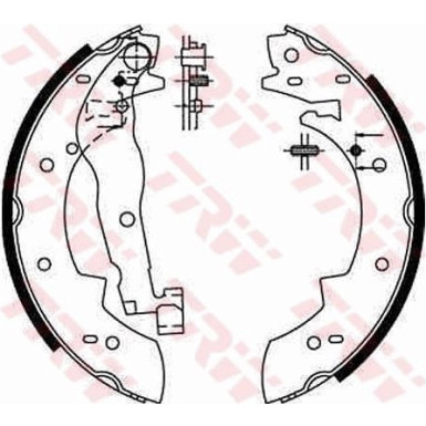 11 461 004 Bremsbacken ALFA 33,VOLVO 340-360 82 GS6190