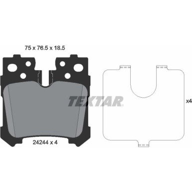 Bremsbelagsatz Lexus T. Ls 06 2424401 Bremsbelagsatz Lexus T. Ls 06 2424401