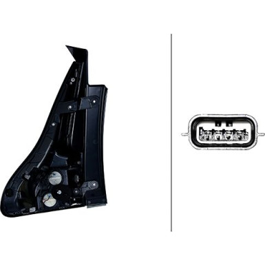 HECKLEUCHTE HELLA RENAULT GRAND SCENIC 16-23 2SD 012 313-121