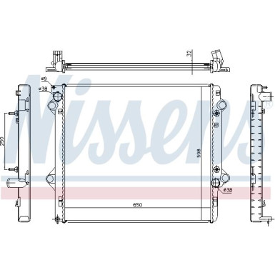 Wasserkühler PKW 646804 Wasserkühler PKW 646804
