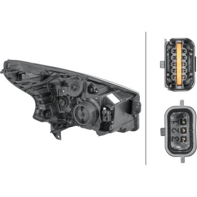 SCHEINWERFER L H4 HELLA FIAT TALENTO 6,16 1EE 011 410-451
