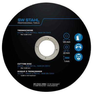 SW-Stahl Trennscheibe Dm 125 mm 10 tlg 82319L SW-Stahl Trennscheibe Dm 125 mm 10 tlg 82319L