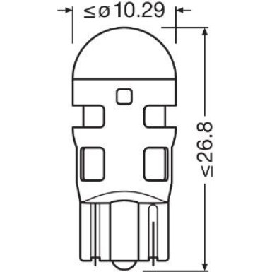 W5W LEDriving SL Amber 12V Blister 2 St. OSRAM OSRAM LEDriving LEDriving® SL 2827DYP-02B