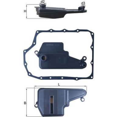 MAHLE Hydraulikfilter, Automatikgetriebe HX 193D MAHLE Hydraulikfilter, Automatikgetriebe HX 193D