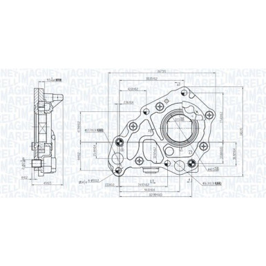 MAGNETI MARELLI Ölpumpe 351516000153 MAGNETI MARELLI Ölpumpe 351516000153