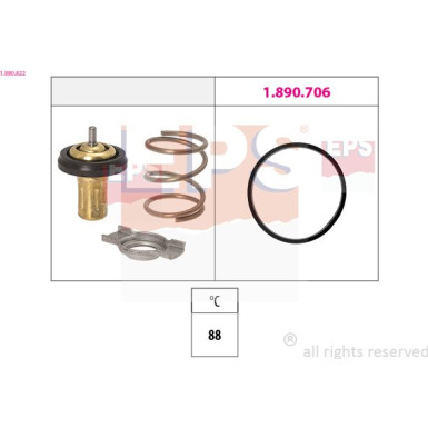 EPS Thermostat 1.880.822 Made in Italy - OE Equivalent