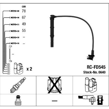 Zündleitungssatz RC-FD545