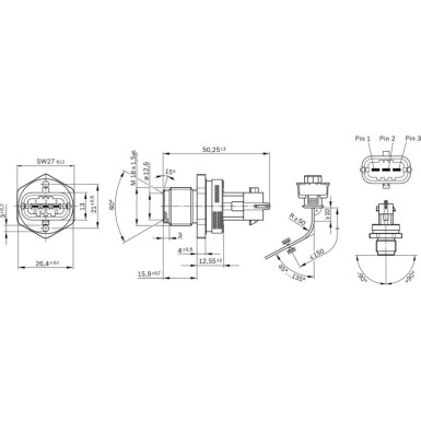 Drucksensor 0 281 002 907 Drucksensor 0 281 002 907