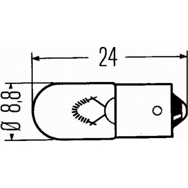 HELLA Glühlampe, Park-/Positionsleuchte 8GP 002 068-241 HELLA Glühlampe, Park-/Positionsleuchte 8GP 002 068-241