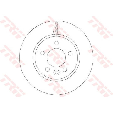 TRW Bremsscheibe DF6589S