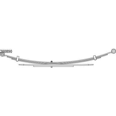 Federpaket - Federung/Dämpfung Ford T. Ranger 06-12 (3+2) (580/745mm) 10.200.890.00