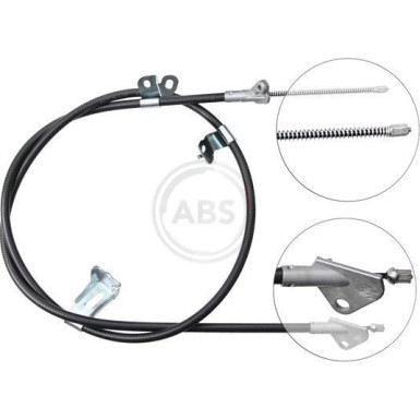 A.B.S. Handbremsseil Seilzug Festellbremse K19517 A.B.S. Handbremsseil Seilzug Festellbremse K19517