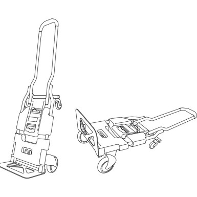 In 1 Faltbarer Transportwagen, 120 Kg OK-08.4000