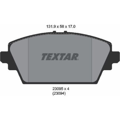 Bremsbelagsatz Nissan P. Primera 02- Ohne Akustiksensor 2309501 Bremsbelagsatz Nissan P. Primera 02- Ohne Akustiksensor 2309501