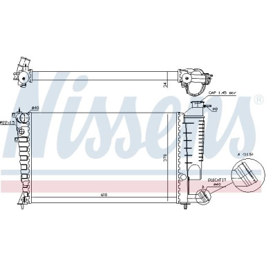 Wasserkühler PKW 61318A